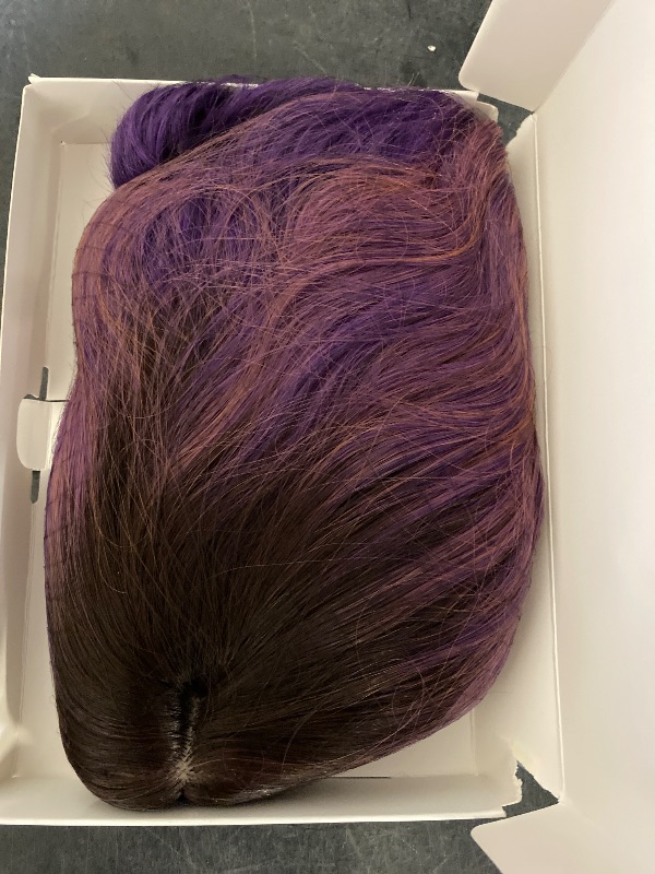 Photo 1 of WTHCOS Ombre Purple Wigs for Women Short Curly Wavy Purple Wig for Girls Short Bob Wig With Bangs Heat Resistant Synthetic Wigs for Cosplay Costume Party(Purple Ombre)
