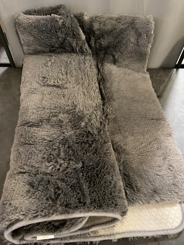 Photo 1 of Ophanie Area Rugs for Bedroom Living Room, Grey Fluffy Fuzzy Shag Shaggy Soft Plush Carpet, 4x6 Indoor Floor Gray Rug for Kids Home Dorm Decor Aesthetic