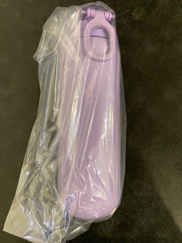 Photo 1 of Ello Cooper 32oz Stainless Steel Water Bottle with Straw and Carry Handle, Double Walled and Vacuum Insulated Metal, Leak Proof Locking Lid with Soft Silicone Spout, Reusable, BPA Free, Lilac