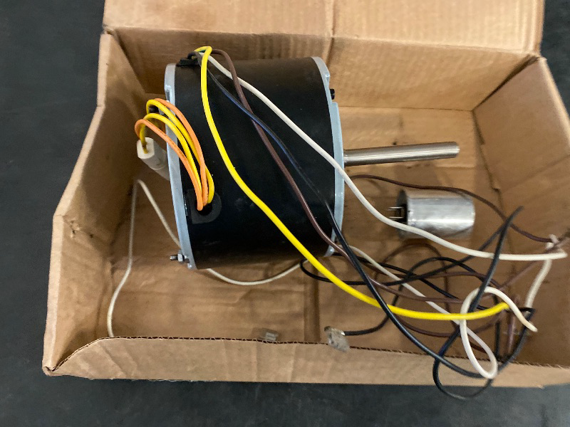 Photo 1 of VEVOR OEM Upgraded Condenser Fan Motor, 1/5HP, 1075RPM, Replacement for ac GE Genteq Carrier Bryant Payne Dayton, K55HXJKL-2918, 51-23055-11, Reversible Rotating + Capacitor