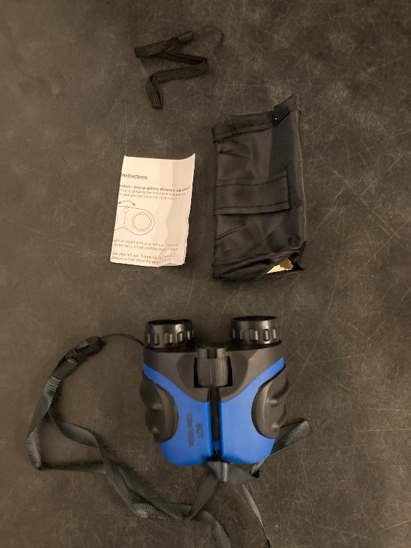 Photo 1 of LET'S GO! Toys for 5-8 Year Old Boys, Compact Waterproof Binocular for Kids Hunting-Hiking Presents for Kids Best Easter Toys for 6-9 Year Old Boys Gifts Age 3-9 Blue
