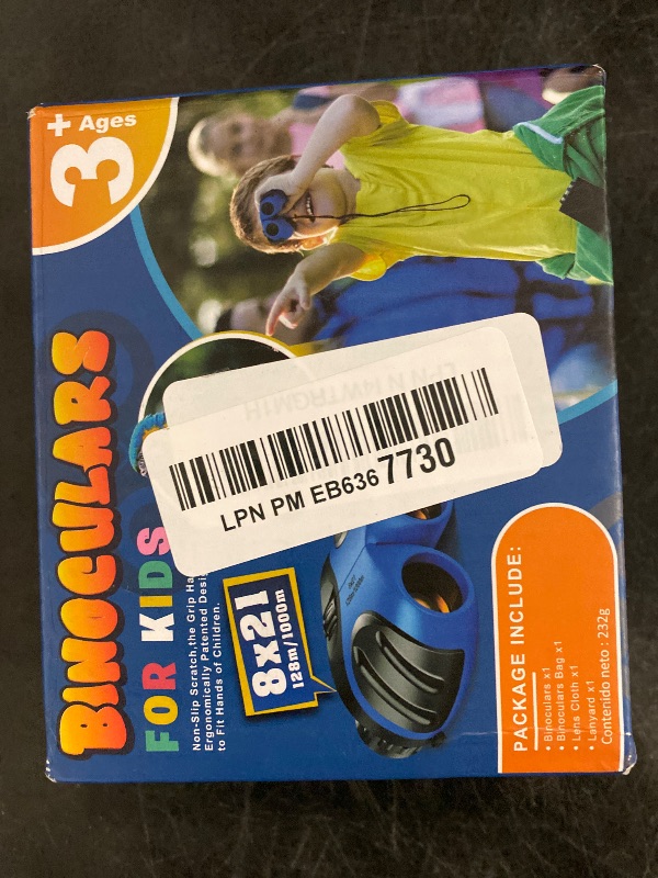 Photo 1 of LET'S GO! Toys for 5-8 Year Old Boys, Compact Waterproof Binocular for Kids Hunting-Hiking Presents for Kids Best Easter Toys for 6-9 Year Old Boys Gifts Age 3-9 Blue