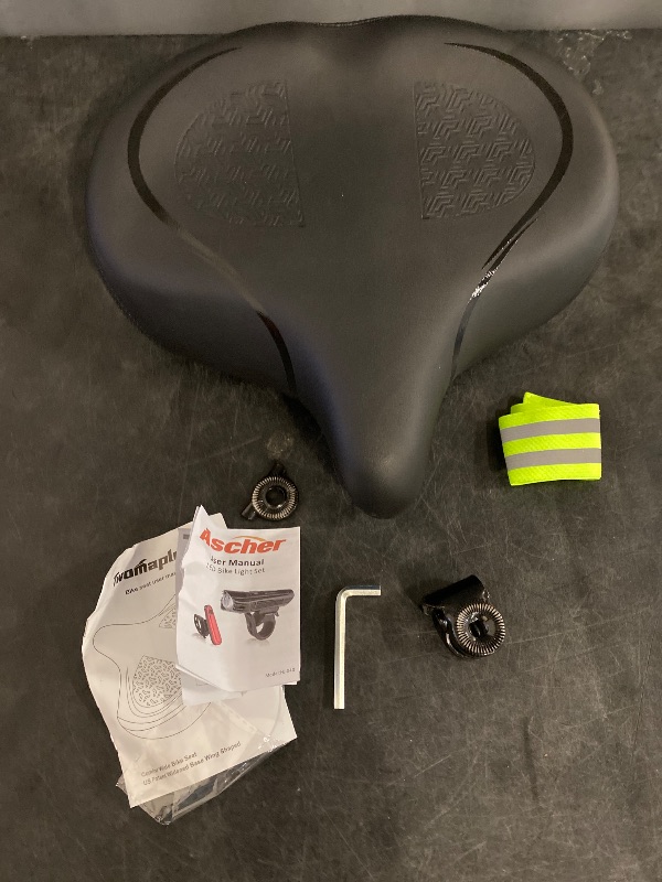 Photo 1 of Twomaples Bicycle Seat, Bike Seat for Women Men Extra Comfort Wide, Oversized Comfortable Seats Saddle for Peloton Bikes, Fit for Exercise Bikes, Electric Bikes, Mountain Bikes, Cruiser Bikes