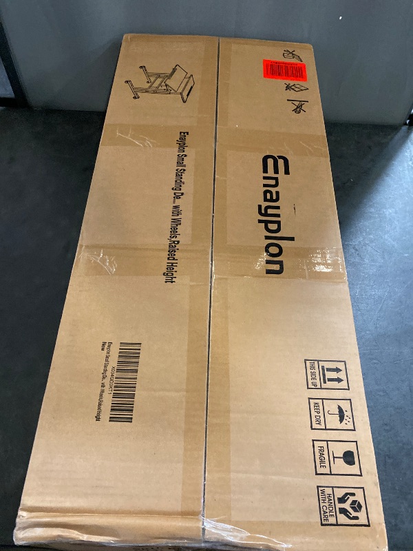 Photo 1 of Small Standing Desk with Wheels, Tall Mobile Stand Up Table, Portable Standing Desk for Walking Pad, Rolling Table Adjustable Height, Rolling Computer Table for Tall Person