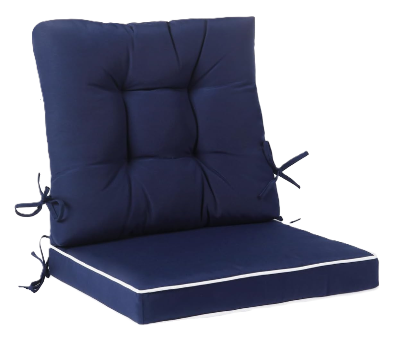 Photo 1 of Outdoor Patio Chair Cushion , Water Resistant Square Seat/Back Cushions with Ties, All Weather 36"x20" Seating Cushions for Outdoor Furniture