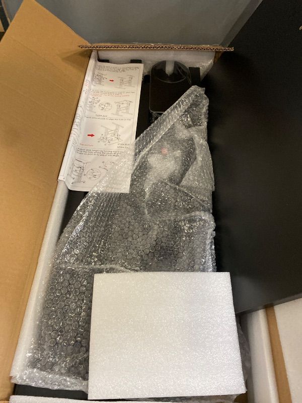 Photo 1 of Small Standing Desk with Wheels, Tall Mobile Stand Up Table, Portable Standing Desk for Walking Pad, Rolling Table Adjustable Height, Rolling Computer Table for Tall Person
