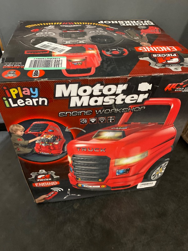 Photo 1 of iPlay, iLearn Large Truck Engine Toy, Kids Mechanic Repair Set for 3-5 Yr Toddlers, Big Builder Kit, Take Apart Motor Vehicle Pretent Play Car Service Station, Gifts 4 6 7 8 Year Old Boy Child
