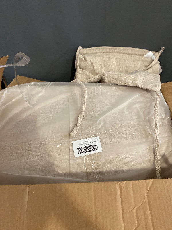 Photo 1 of HOMBYS 5 PCS Glider Rocker Replacement Cushions with Storage Side Pocket,Linen-Like Fabric, Foam & Microfiber Filling, Non-Slip & Washable,Thickened & Supportive for Glider Rocking Chair, Khaki