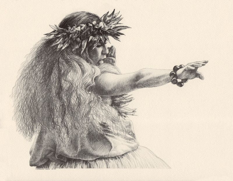 Photo 1 of Hula Collection: Hula Kahiko Rino Gonzalez Tabora Gallery , 137/500