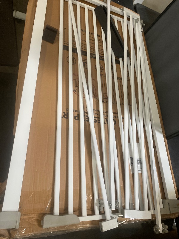 Photo 1 of 51.18" Extra Tall Cat Gate for Doorway, 30.5"-40" Auto Close Pet Gate Include 2.75" and 5.5" Extension Kits, No Drilling Pressure Mount Kit, Suitable for Doorways or Kitchen, New White