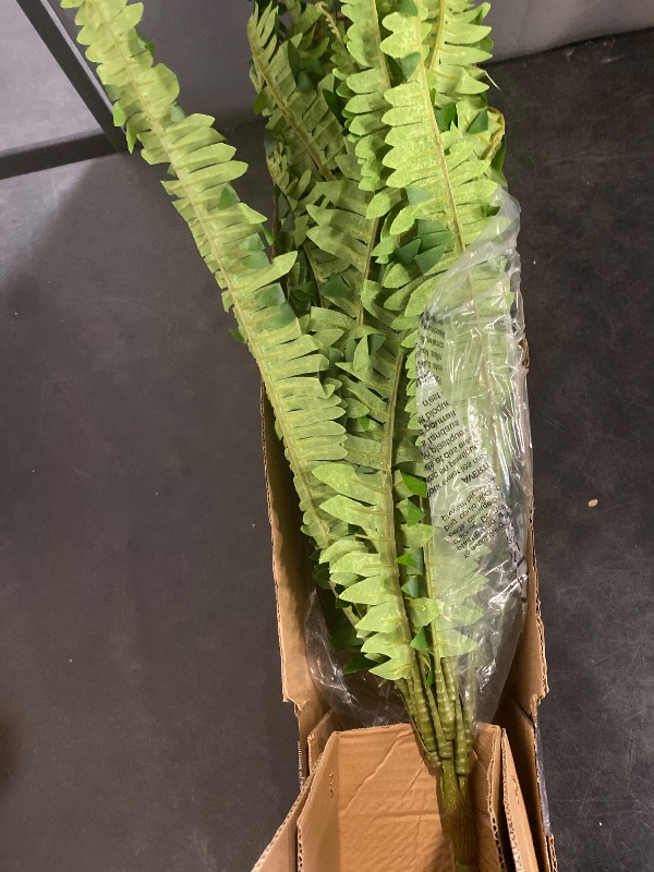 Photo 1 of Single Silky Artificial Boston Fern Bush, 49Inch Large Artificial Ferns for Outdoors, Large Faux Ferns Artificial Plants,Suitable for Decorating Office, Living Room Faux Greenery,95Branches