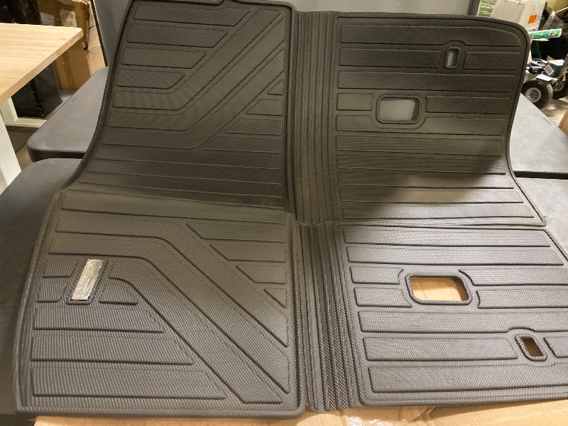 Photo 1 of Cargo Liners with Backrest Protection for 2024 Mazda CX90 CX-90 (Only Suitable for 7&8 Seats (Not Suitable for 6 Seats)),TPE All Weather Protection Trunk Mat Covering The backrest