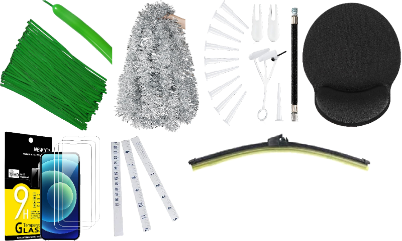 Photo 1 of 7 Item Miscellaneous Bundle | Automotive Parts, Party Supplies, Electronic Accessories, Sports Equipment