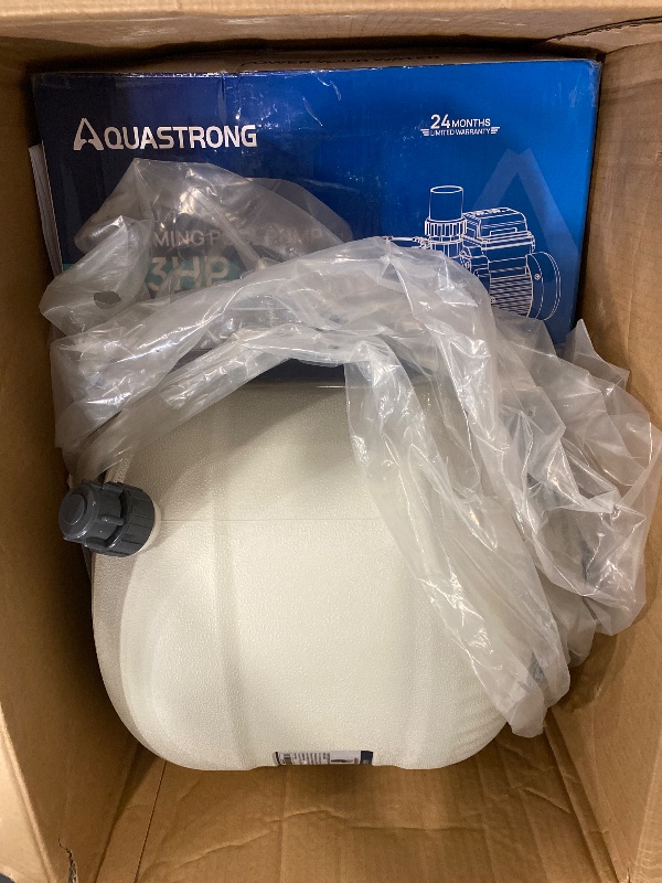 Photo 1 of AQUASTRONG 16in Sand Filter Pump for Above Ground Pool with Timer, 3/4 HP Pool Pumps Above Ground 3800 GPH for Pools up to 16000 GAL, Pool Filter with 6-Way Valve, Improved Circulation and Filtration