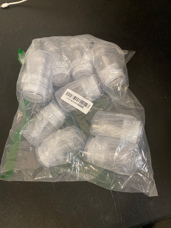 Photo 1 of Healthcom 10 Pcs 50ml 1.7 OZ Empty Deodorant Containers Twist-up Filling Stick Clear Plastic Deodorant Container Refillable Deodorant Bottles Bottom-fill Round Lip Balm Tubes for DIY Lipstick (Clear)
