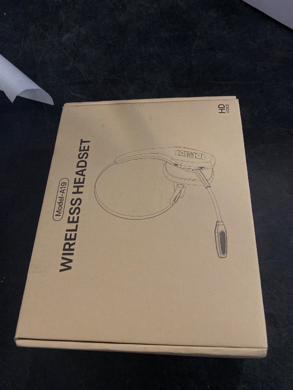 Photo 1 of Trucker Bluetooth Headset, Wireless Headset with Mic, Bluetooth Headsets with Dual Noise Cancelling Microphone & Mute Button, 55Hrs Working Time PC Headsets for Cell Phones, Computer, Truck Driver
