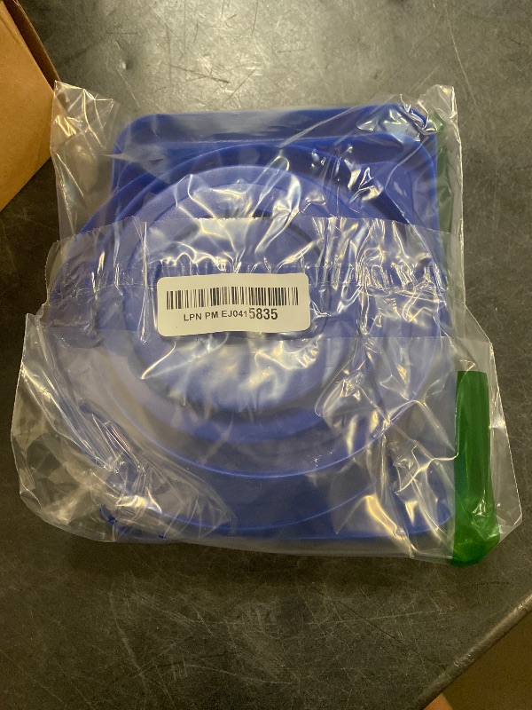 Photo 1 of Replacement Lids for Pyrex Glass Food Storage Containers Rectangular (1) 1-Cup (2) 2-Cup (2) 4-Cup (1) 7-Cup (2) 3-Cup (1) 6-Cup Round Rectangle (Blue)