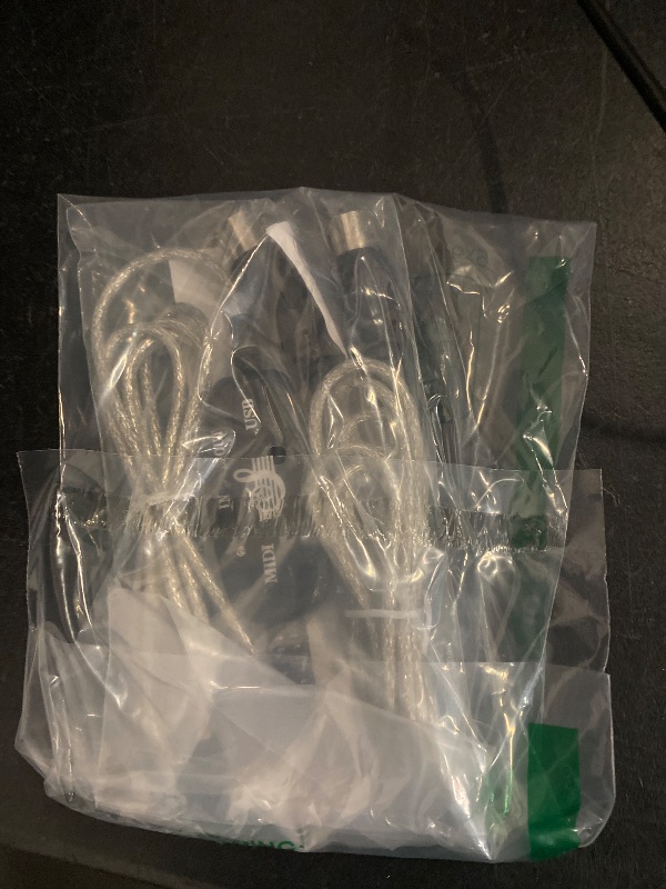 Photo 1 of TENINYU USB to MIDI Cable Converter 2 in 1 PC to Synthesizer Music Studio Keyboard Interface Wire Plug Controller Adapter Cord 16 Channels Supports Computer Laptop Windows and Mac