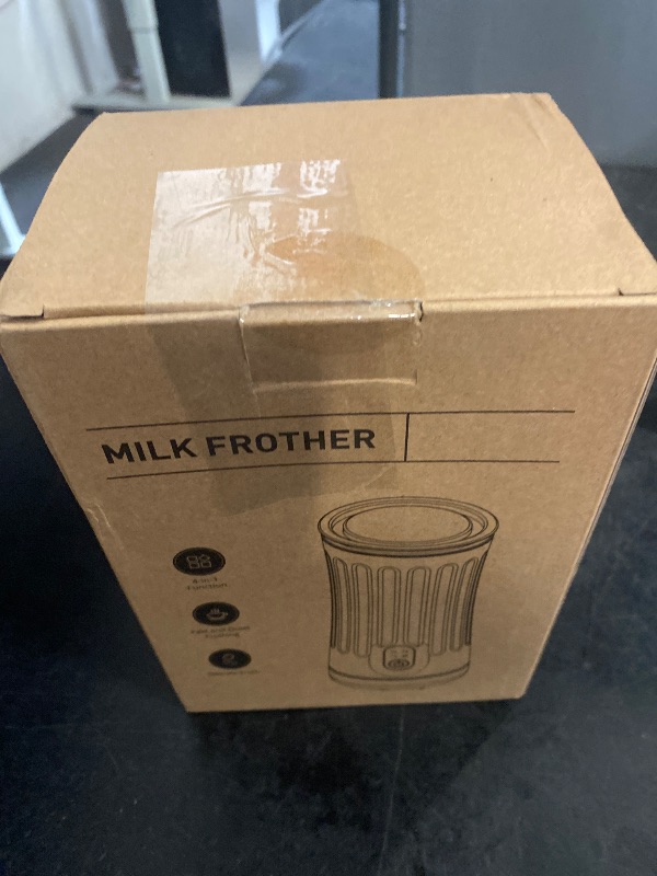 Photo 1 of Electric Milk Frother, 4-in-1 Milk Steamer and Frother, 8.1oz/240ml Automatic Warm and Cold Foam Maker, Milk Warmer and Coffee Frother for Latte, Cappuccino, Macchiato(Cloud White)