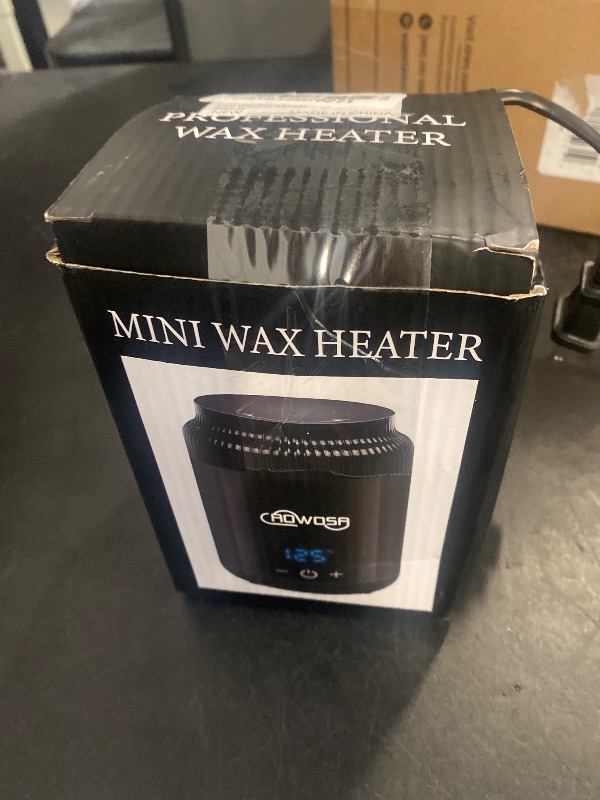 Photo 1 of Mini Wax Pot Warmer for Hair Removal, Professional Portable Digital Wax Heater Machine for Facial Body SPA Salon, with 200ml Non-stick Pot, ?/? Switchable Display, 100 Brow Wax Sticks