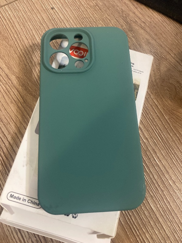 Photo 1 of Vooii Compatible with iPhone 13 Pro Case, Liquid Silicone Upgrade [Camera Protection] [Soft Anti-Scratch Microfiber Lining] Shockproof Phone Case for iPhone 13 Pro 6.1 inch - Pine Green