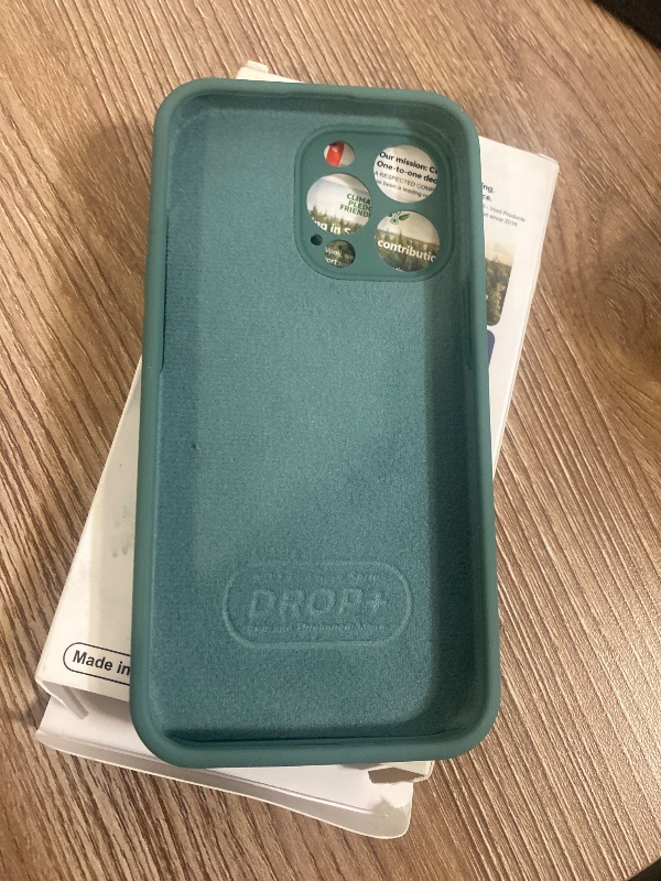 Photo 1 of Vooii Compatible with iPhone 13 Pro Case, Liquid Silicone Upgrade [Camera Protection] [Soft Anti-Scratch Microfiber Lining] Shockproof Phone Case for iPhone 13 Pro 6.1 inch - Pine Green