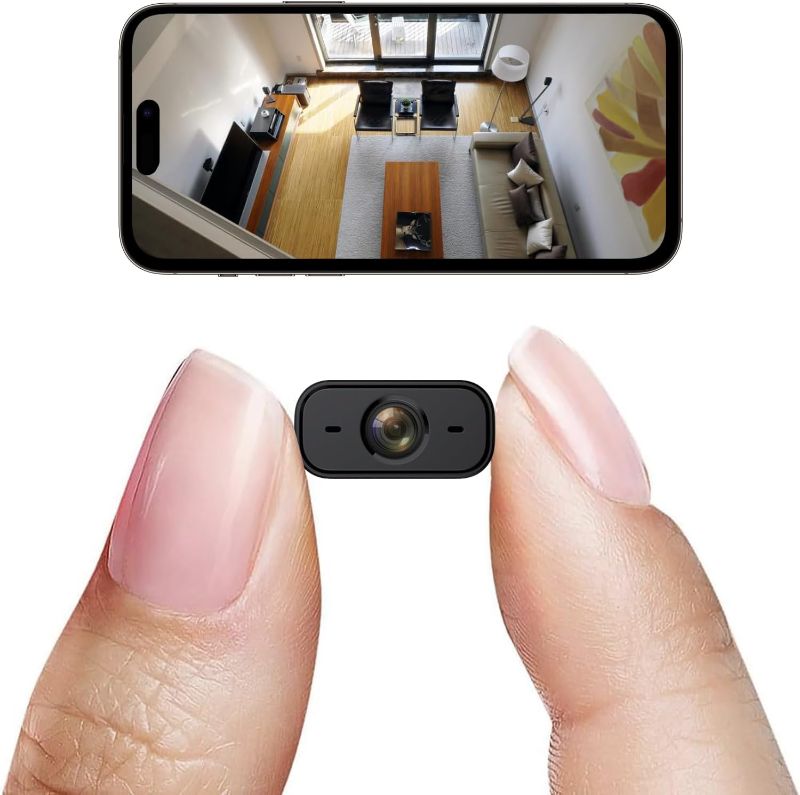Photo 1 of Spy Indoor Wireless Camera Mini Hidden WiFi Cameras Home Security Room Body Cam Nanny Smart Home Outdoor Cams Pet Dog Baby Camara 1080P House Portable Tiny Small Room Night Vision Door Cam
