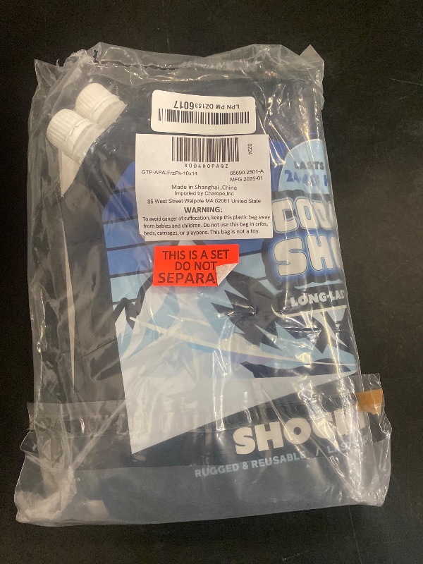 Photo 1 of Cooler Shock Ice Packs for Cooler - Long Lasting Reusable Freezer Packs for Coolers - Cooler Ice Packs for Camping Gear, Fishing, Road Trips, Beach Must Haves, Large
