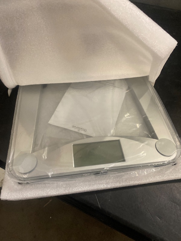 Photo 1 of Vitafit Digital Bathroom Weight Scale for Body Weight, High Accuracy Assured by Weighing Professional Since 2001,Extra Large Blue Backlit LCD and Step-On, 400lb/182kg, Clear Glass