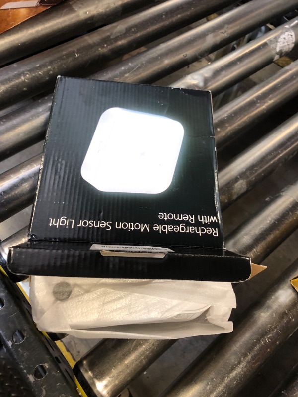 Photo 1 of WhitePoplar Motion Sensor Rechargeable Ceiling Light Indoor with Remote, Wireless Battery Operated Rechargeable Sensor Light for Closet, Garage, Hallway, 3000K-6000K Battery Powered Shower Lights