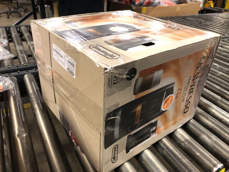 Photo 1 of Nespresso VertuoPlus Deluxe Coffee and Espresso Machine Bundle with Aeroccino Milk Frother by De'Longhi, Black