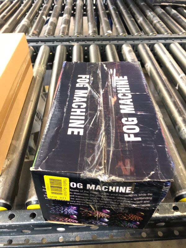 Photo 1 of Dashsafe  Machine, Fog Machine with Disco Ball Lights, 600W and 3000CFM with 13 Colorful LED Lights Effect, Wireless Remote Control, Suitable for Parties, Wedding, Halloween, and DJ Stage, Indoor