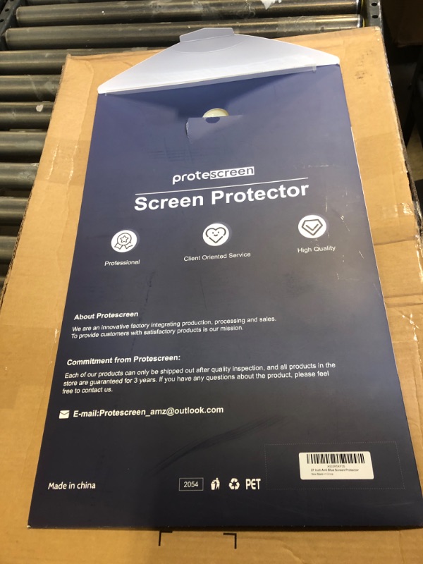 Photo 2 of [2-Pack] 27 Inch Anti Blue Light Anti Glare Computer Screen Protector for 16:9 Widescreen Monitor, Removable Anti-Scratch Anti-UV Blocking Screen Filter, Eye Protection Reduce Eye Fatigue and Strain