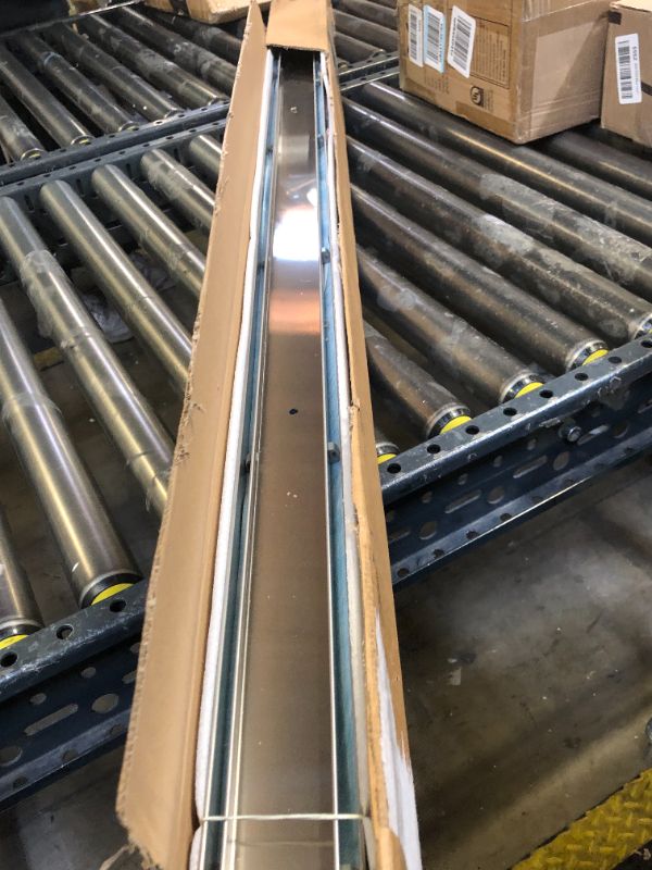 Photo 1 of Neodrain 54-Inch Linear Shower Drain with Tile Insert Grate, Brushed 304 Stainless Steel Linear Drain, Rectangle Shower Floor Drain with Leveling Feet, Hair Strainer with Leveling Feet, Hair Strainer