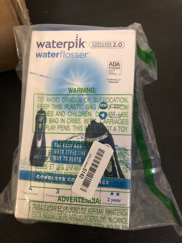 Photo 2 of Waterpik Cordless Advanced Water Flosser For Teeth