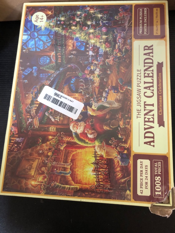 Advent Calendar 2024 Christmas Jigsaw Puzzles, 24 Box 1008 PCS