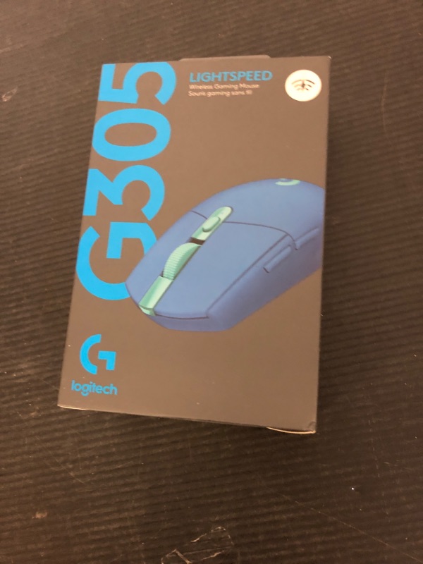 Photo 1 of Logitech G305 LIGHTSPEED Wireless Gaming Optical Mouse, Hero 12K Sensor, 12,000 DPI, Lightweight, 6 Programmable Buttons, 250h Battery Life, On-Board Memory, PC/Mac - Blue