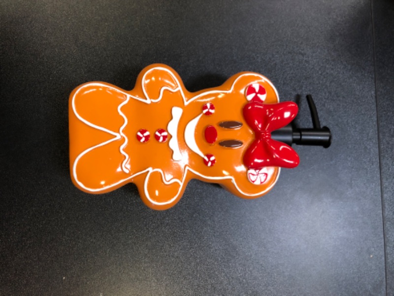View 2 of Jay Franco Disney Minnie Mouse Gingerbread Bathroom Set - 2 Piece Collection Includes Lotion Pump and Soap Dish - Christmas and Holiday Bathroom Accessories