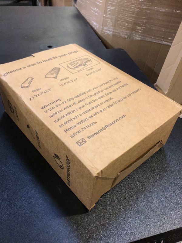 Photo 1 of Outdoor Electrical Box with Transparent Lid, Flemoon IP54 Waterproof Electrical Box Outdoor, Large Weatherproof Extension Cord Cover with Clear Cover for Photocell Light Sensor Timer, Outlet, Almond