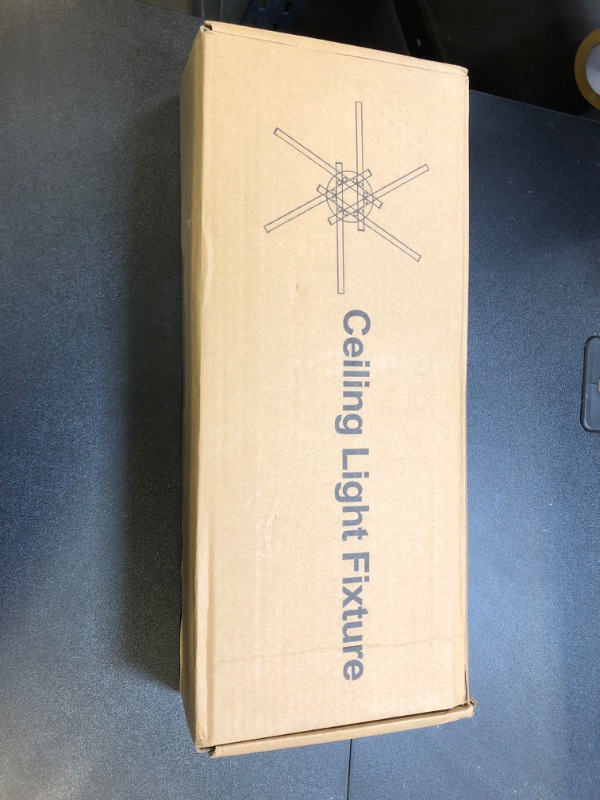 Photo 1 of Modern LED Ceiling Light Fixture, Dimmable Bedroom Lights for Ceiling with Remote Control Black Flush Mount LED Chandelier, 3-Color Ceiling Lights for Living Room Kitchen Hallway Dining Room