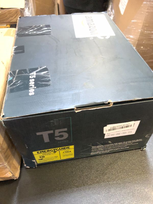 Photo 1 of ocioc 46 Inch Ceiling Fans with Lights, Large Air Volume Ceiling Fan with Night Light, Ultra Quiet Reversible DC Motor Dimmable with Remote?Black?