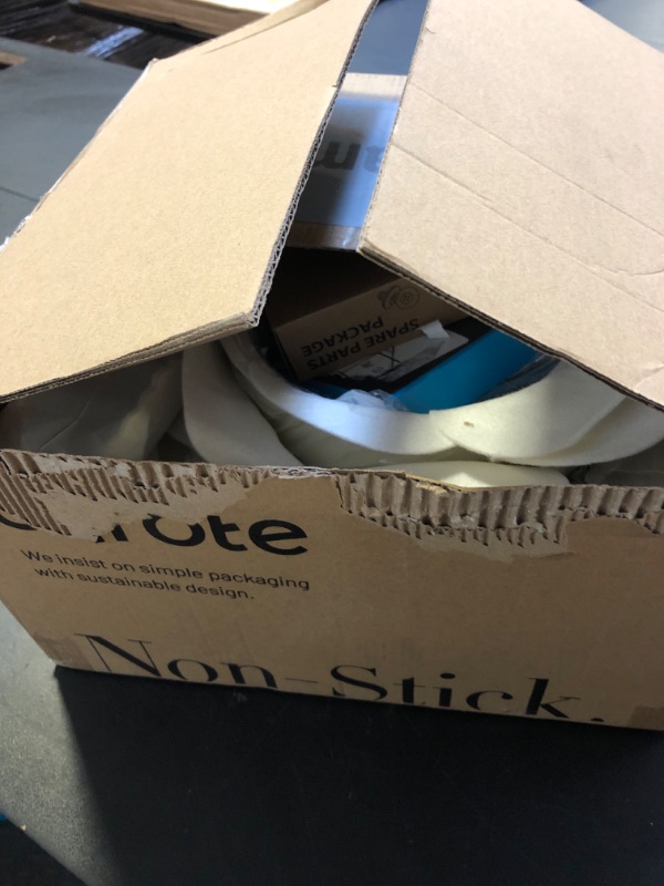 Photo 1 of CAROTE 19pcs Pots and Pans Set Non Stick, Cookware Set with Detachable Handle, Kitchen Cookware Sets with Removable Handle, RV Cookware Set, Oven Safe, Cream White