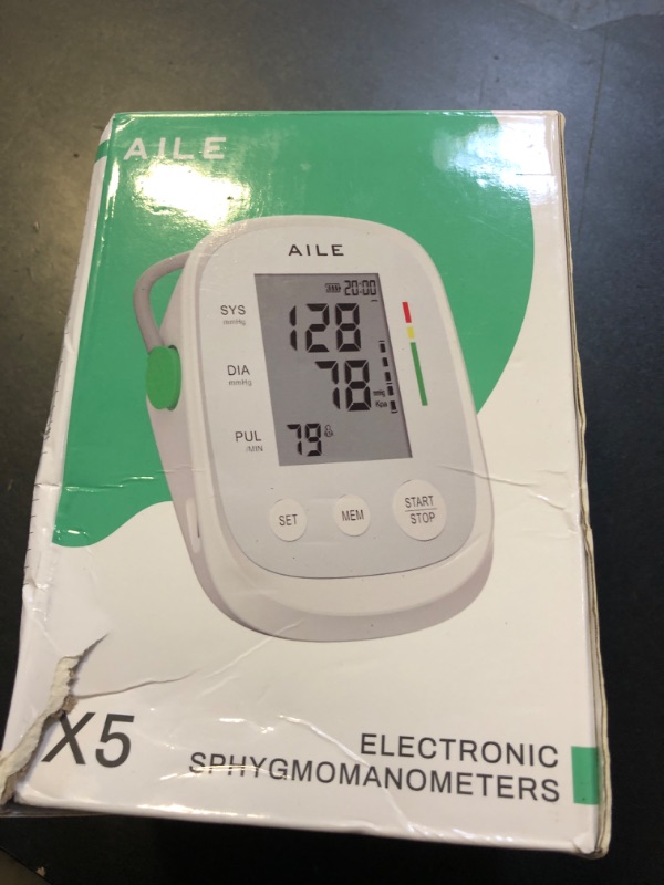 Photo 1 of Blood Pressure Monitor,AILE blood pressure machine Upper Arm Large Cuff(8.7"-16.5"Adjustable),automatic high blood pressure cuff for home use,(BP)blood pressure monitor,2*99 memory,Easy to use/travel