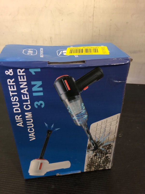 Photo 1 of PeroBuno 3-in-1 Computer Vacuum Cleaner - Air Duster - for Keyboard Cleaning - Cordless Canned Air - Powerful 45000RPM - Energy-Efficient - Compressed Air
