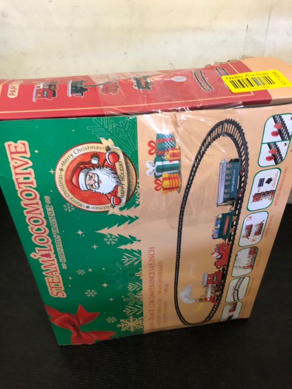 Photo 1 of BainGesk Train Set, Christmas Train Set with Steam, Light and Sounds, Train Sets for Under Christmas Tree, Electric Train Toys for 3 4 5 6 7 8 Year Old Kids, Ideas Boys & Girls