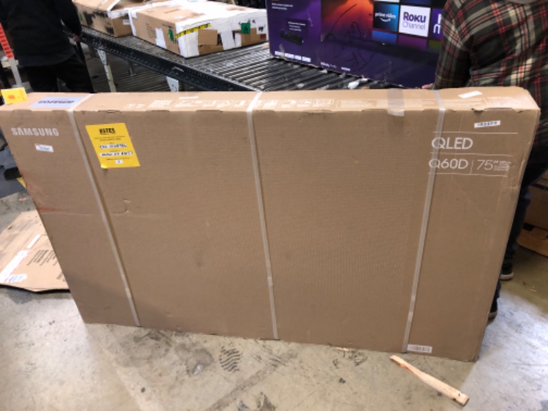 Photo 2 of FACTORY SEALED SAMSUNG 75-Inch Class QLED 4K Q60D Series Quantum HDR Smart TV w/Object Tracking Sound Lite