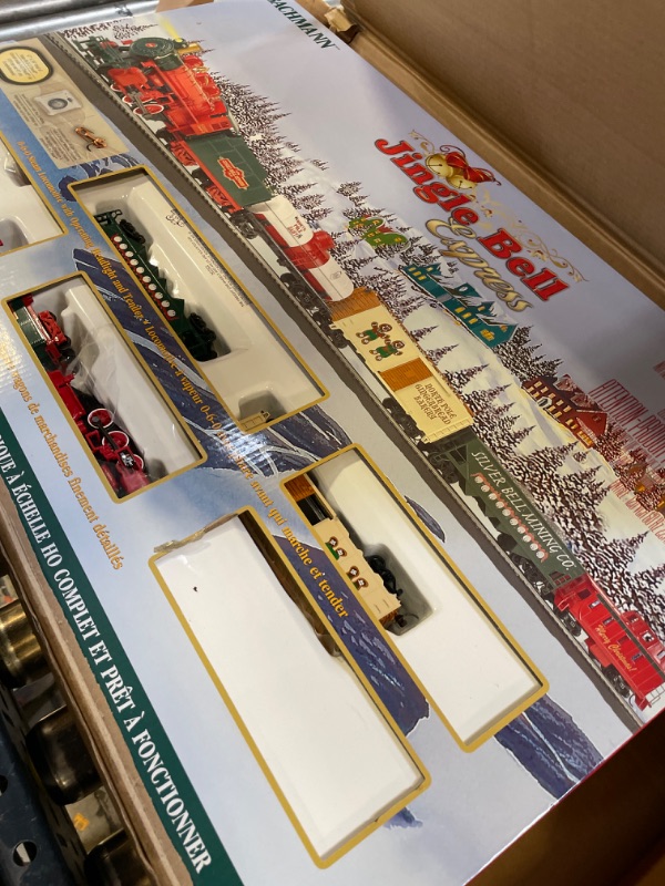 Photo 2 of Bachmann Trains - Jingle Bell Express Ready To Run Electric Train Set - HO Scale