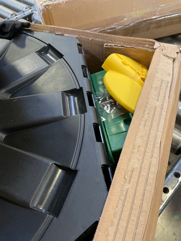 Photo 1 of Miracle-Gro Large Dual Chamber Compost Tumbler – Easy-Turn, Fast-Working System – All-Season, Heavy-Duty, High Volume Composter with 2 Sliding Doors - (2 – 27.7gallon /105 Liter)