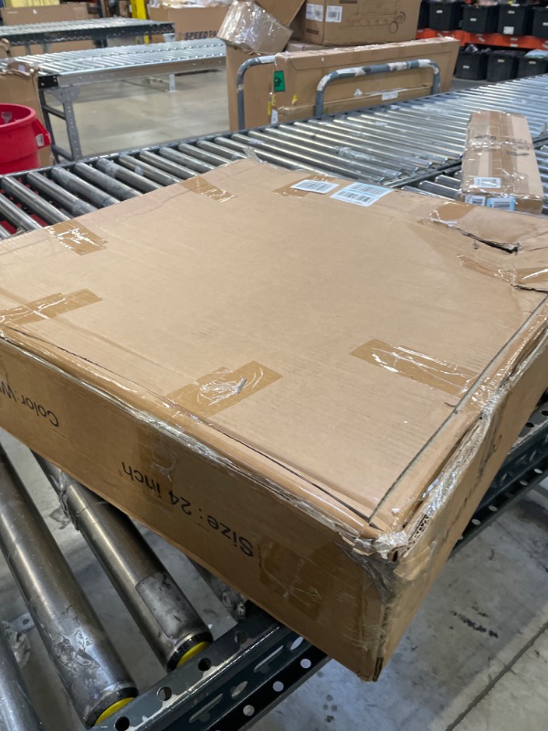 Photo 1 of Kasinali White Round Table Modern Tulip Dining Table White Round Kitchen Table Mid Century Coffee Table for Living Room, 24 inch