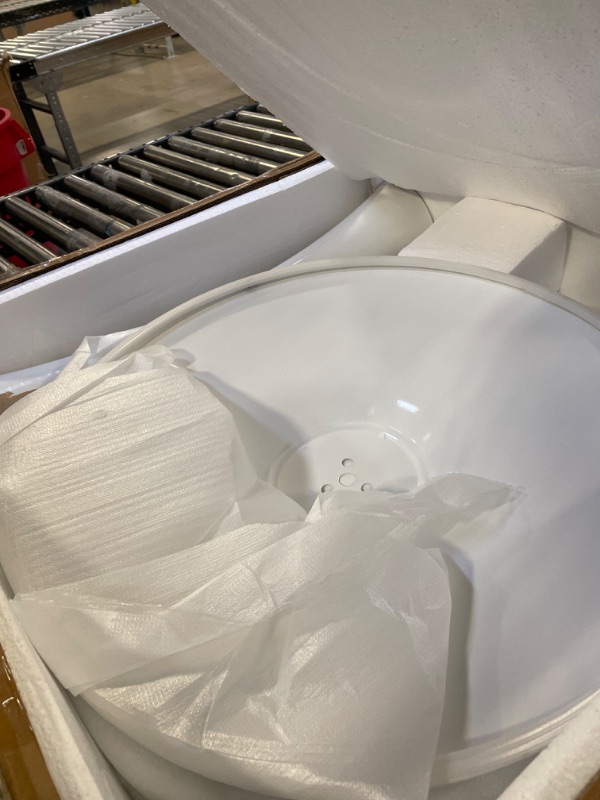 Photo 1 of Kasinali White Round Table Modern Tulip Dining Table White Round Kitchen Table Mid Century Coffee Table for Living Room, 24 inch